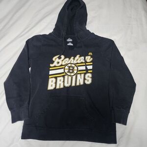 Vintage Boston Bruins T-shirt with hood Size